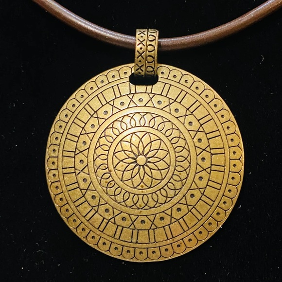 Alfani Dangling Fringe Goldtone and Cubic Zirconia Necklace - Picture 2 of 3